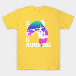 Kite Surfing WIth Freestyle Kitesurfer And Kite 17 T-Shirt